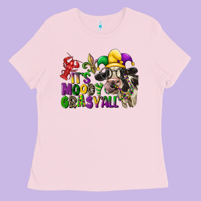 Its Moody Gras Yall Ladies Tee Designed By Cowgirlartshop