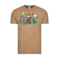 Vintage Coffee mardi gras nurse Vintage Tee - OliviaCreatesArt
