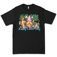 Black Gnome bunny Happy Easter Day Premium Tee - HowdyJamesFarm