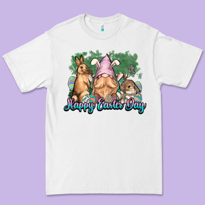 Gnome Bunny Happy Easter Day Premium Tee Designed By Howdyjamesfarm