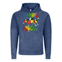 Vintage Denim Perfectly unique Autism Awareness Day Vintage Hoodie - FaDigitalArtStudio
