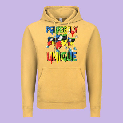 Perfectly Unique Autism Awareness Day Vintage Hoodie Designed By Fadigitalartstudio