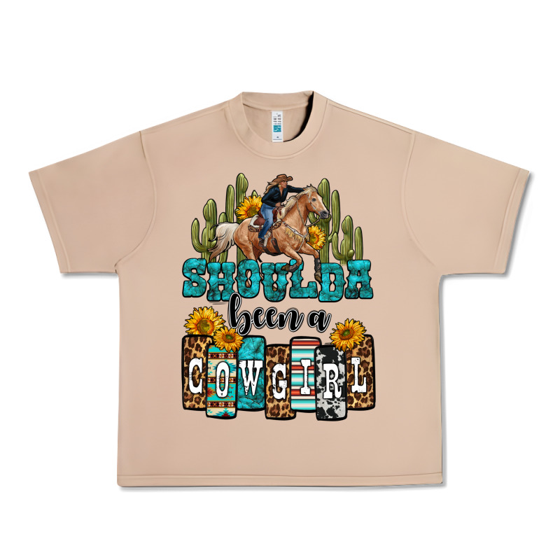 Shoulda Been A Cowgirl Urban Heavy Tee by OliviaCreatesArt | Teevron