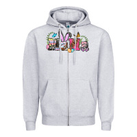Heather Grey easter bunny mama Zipper Hoodie - BarkalooDesign