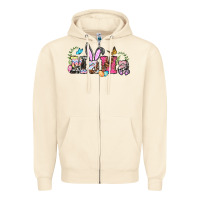 Sandshell easter bunny mama Zipper Hoodie - BarkalooDesign