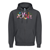 Smoke easter bunny mama Zipper Hoodie - BarkalooDesign