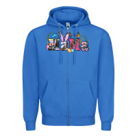 True Royal easter bunny mama Zipper Hoodie - BarkalooDesign