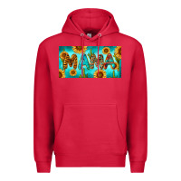 Cardinal western mama with sunflowers and cactus Premium Hoodie - RanaPortraitStore