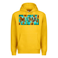 Lemon western mama with sunflowers and cactus Premium Hoodie - RanaPortraitStore