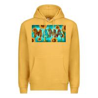Mustard western mama with sunflowers and cactus Premium Hoodie - RanaPortraitStore