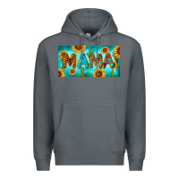 Rock western mama with sunflowers and cactus Premium Hoodie - RanaPortraitStore
