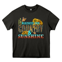 Asphalt Raised on Country and Sunshine Heavy Core Tee - texasbilliewilder