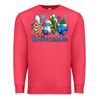 Cardinal tis the season christmas tree  cake winter and snowman Premium Sweatshirt - AdoDesignShop