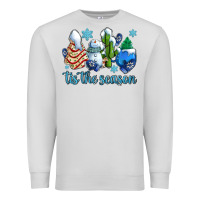 Dove Grey tis the season christmas tree  cake winter and snowman Premium Sweatshirt - AdoDesignShop