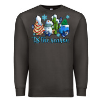 Smoke tis the season christmas tree  cake winter and snowman Premium Sweatshirt - AdoDesignShop