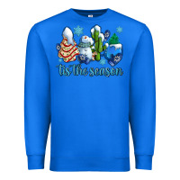True Royal tis the season christmas tree  cake winter and snowman Premium Sweatshirt - AdoDesignShop