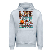Heather Grey life is better by the campfire Urban Hoodie - JahusDesignShop
