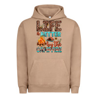 Pigment Burro life is better by the campfire Urban Hoodie - JahusDesignShop