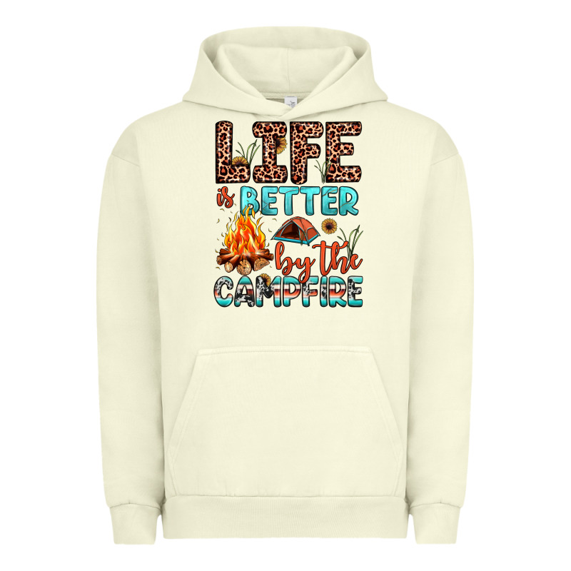 Life Is Better By The Campfire Urban Hoodie by JahusDesignShop | Teevron