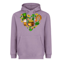Lavender St Patricks heart Heavyweight Hoodie - AdoDesignShop