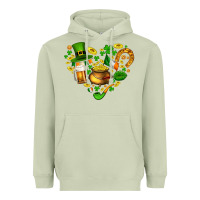 Matcha St Patricks heart Heavyweight Hoodie - AdoDesignShop
