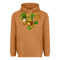 Meerkat St Patricks heart Heavyweight Hoodie - AdoDesignShop