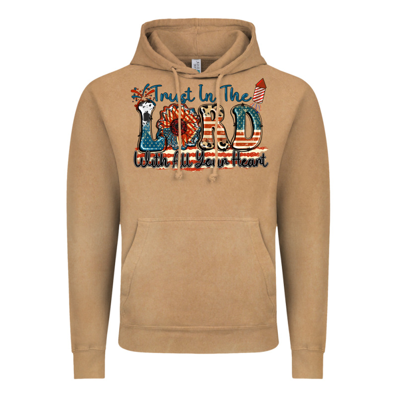 Trust In The Lord With All Your Heart Vintage Hoodie by FaDigitalArtStudio | Teevron