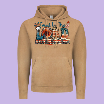Trust In The Lord With All Your Heart Vintage Hoodie Designed By Fadigitalartstudio