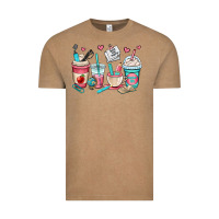 Vintage Coffee teacher coffee cups Vintage Tee - OliviaCreatesArt