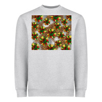 Heather Grey juneteenth sunflowers Heavyweight Sweatshirt - BarkalooDesign