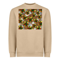 Mushroom juneteenth sunflowers Heavyweight Sweatshirt - BarkalooDesign