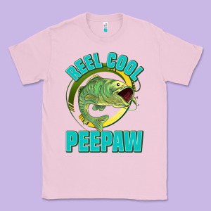 Reel Cool Peepaw Classic Tee Designed By Jasminsmagicworld
