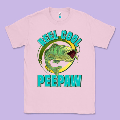 Reel Cool Peepaw Classic Tee Designed By Jasminsmagicworld
