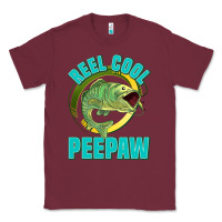 Burgundy reel cool peepaw Classic Tee - Jasminsmagicworld