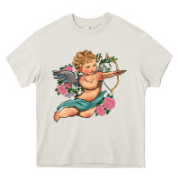 Cream cupid valentine's day Heavy Core Tee - RanaPortraitStore