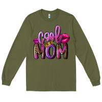 Army Green Cool mom Mother's Day Long Sleeve Tee - FaDigitalArtStudio