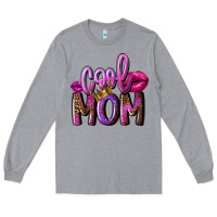 Heather Grey Cool mom Mother's Day Long Sleeve Tee - FaDigitalArtStudio
