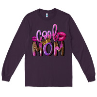 Plum Cool mom Mother's Day Long Sleeve Tee - FaDigitalArtStudio