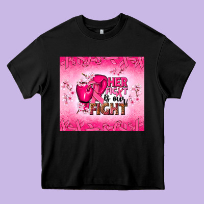 Her Fight Is Our Fight Heavy Core Tee Designed By Nancycooperartshop