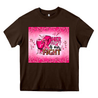 Chocolate Brown Her fight is our fight Heavy Core Tee - NancyCooperArtShop