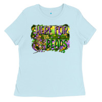 Baby Blue here for the beads Ladies Tee - CowGirlArtShop