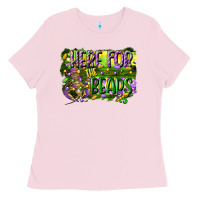 Here For The Beads Ladies Tee | Teevron