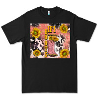 Black cowgirl boots sunflower Premium Tee - TumblerDesignByShophia