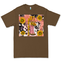 Cacao cowgirl boots sunflower Premium Tee - TumblerDesignByShophia