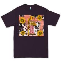Plum cowgirl boots sunflower Premium Tee - TumblerDesignByShophia