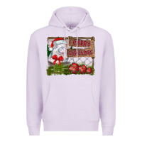 Lilac merry Christmas pig Premium Hoodie - CowhideDigitalArt