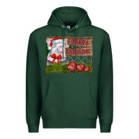 Sports Green merry Christmas pig Premium Hoodie - CowhideDigitalArt