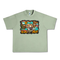 Oil Green sunflower cow olivia Urban Heavy Tee - OliviaCreatesArt