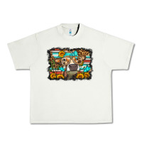 Pistachio sunflower cow olivia Urban Heavy Tee - OliviaCreatesArt