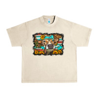 Sandshell sunflower cow olivia Urban Heavy Tee - OliviaCreatesArt